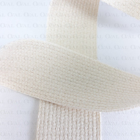 Webbing strap 25mm/1m, 100% cotton 3345