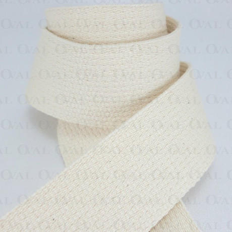 Webbing strap 25mm/1m, 100% cotton 3345
