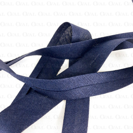 Cotton bias binding 18mm / 1 or 20m navy blue 3354