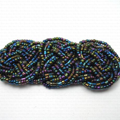 Decorative applique, iridescent beads no. 762