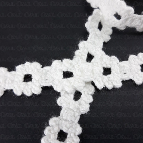 Cotton lace 15mm /1 or 25 yards white 3376
