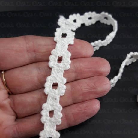 Cotton lace 15mm /1 or 25 yards white 3376