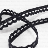 Koronka bawełniana 8mm/1 lub 25yard  czerń 3380