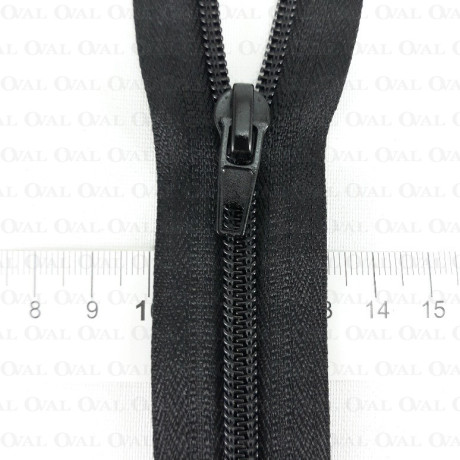 Zips *5 separating 30cm–200cm black 3422