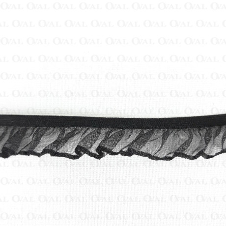 Elastic lace 17mm / 1 or 25m black 301