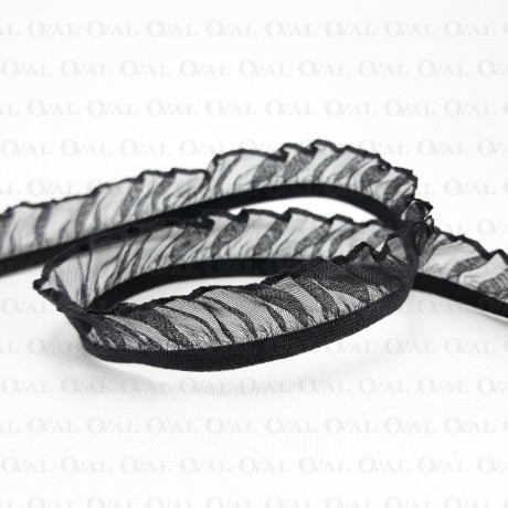 Elastic lace 17mm / 1 or 25m black 301