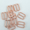 Metal adjuster 12mm/10.50 or 100 pcs rose gold 3425