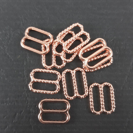 Regulator do ramiączek 10mm/10,50 lub 100szt  różowy nr 1138