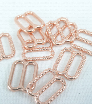 Regulator do ramiączek 10mm/10,50 lub 100szt  różowy nr 1138