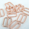 Metal adjuster 12mm/10.50 or 100 pcs rose gold 3425