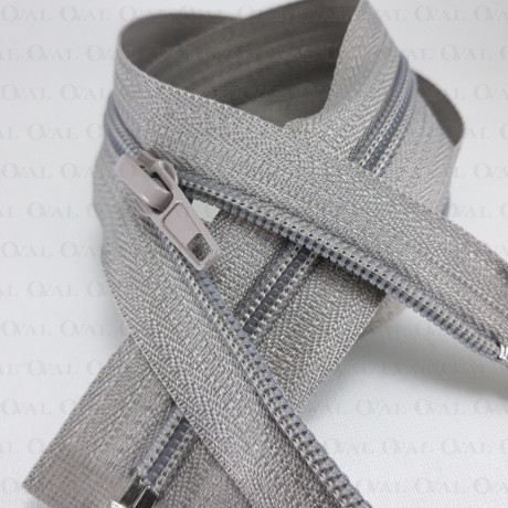 Zippers *5 separating 40–75cm grey 3427
