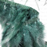 Feathers on tape - green 13cm no. 3430
