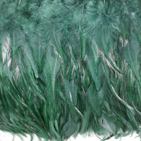 Feathers on tape - green 13cm no. 3430