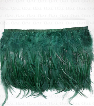 Feathers on tape - green 13cm no. 3430