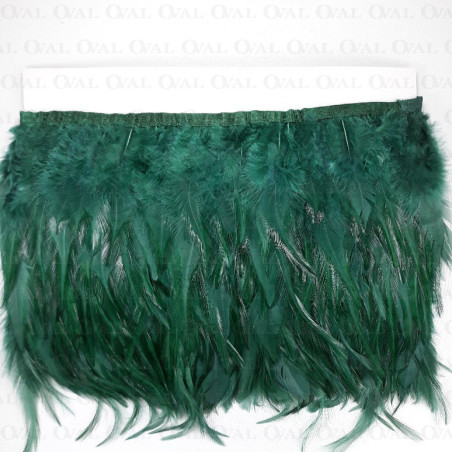 Feathers on tape - green 13cm no. 3430