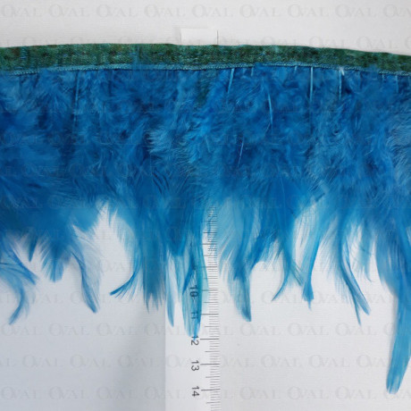 Feathers on tape – sea green 13cm/1m no. 3431