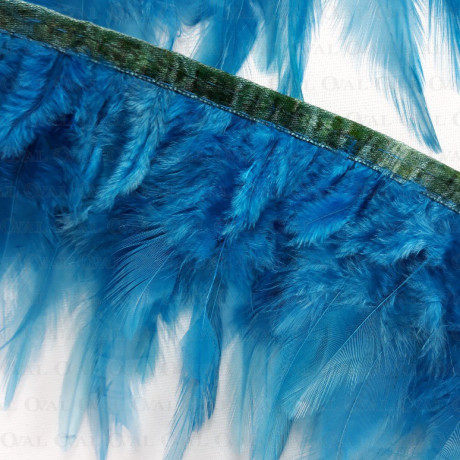 Feathers on tape – sea green 13cm/1m no. 3431