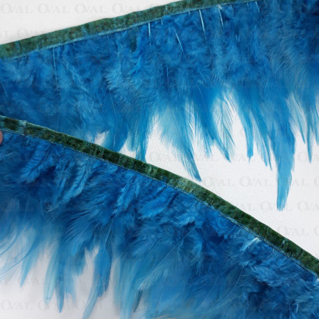 Feathers on tape – sea green 13cm/1m no. 3431