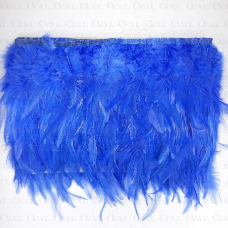 Feathers on ribbon cornflower 13cm/1y no. 3432