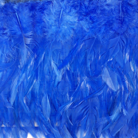 Feathers on ribbon cornflower 13cm/1y no. 3432
