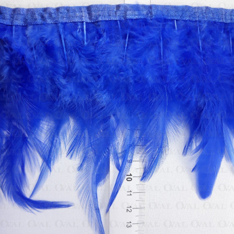 Feathers on ribbon cornflower 13cm/1y no. 3432