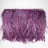 Feathers on ribbon, purple, 13 cm / 1 m, no. 3434