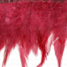 Feathers on burgundy tape 13cm/1y no. 3435