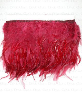 Pióra na taśmie bordo 13cm/1mb nr 3435