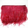 Feathers on burgundy tape 13cm/1y no. 3435