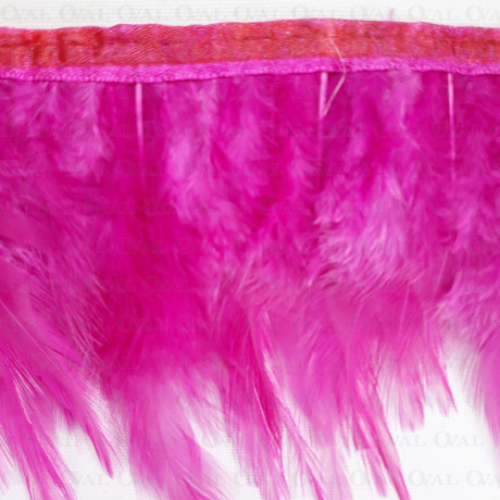 Feathers on pink tape 13cm/1 yard pink 3119