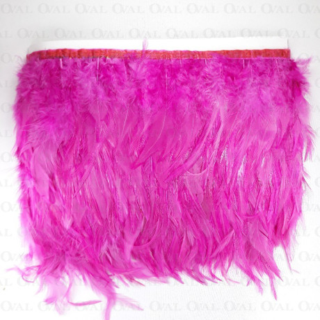 Feathers on pink tape 13cm/1 yard pink 3119
