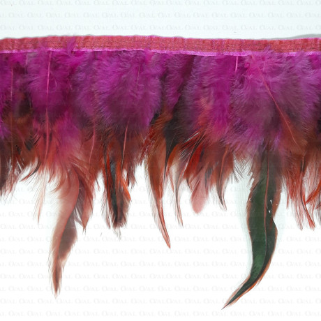 Feathers on tape 13cm/1y amaranth 3438