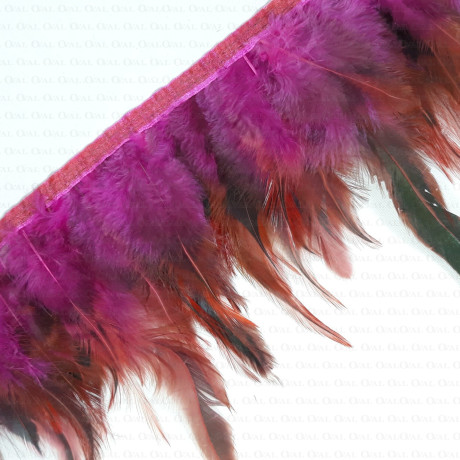 Feathers on tape 13cm/1y amaranth 3438