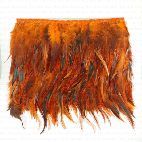 Pióra na taśmie rude