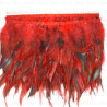 Feathers on tape 13cm /1y red and black 3439