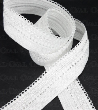Guma łamana 13mm/1m  biel 3446 P