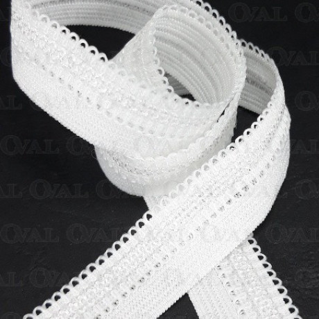 Guma łamana 13mm/1m  biel 3446 P