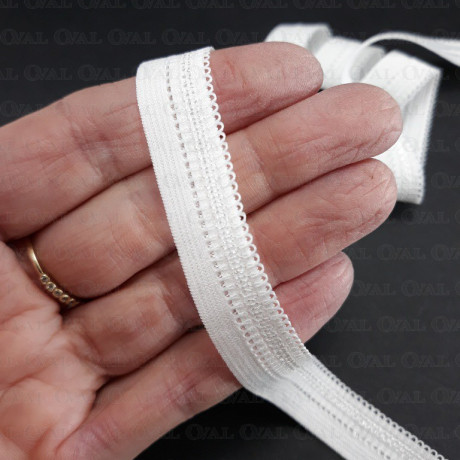 Guma łamana 13mm/1m  biel 3446 P