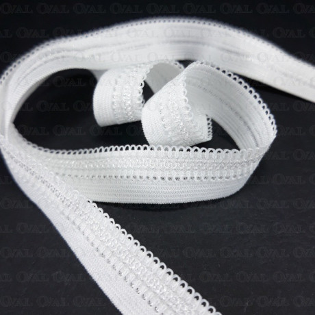 Guma łamana 13mm/1m  biel 3446 P