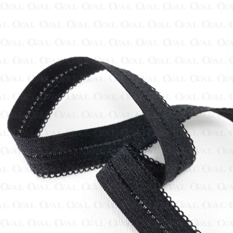 Broken elastic 13mm/1m black 3447 P