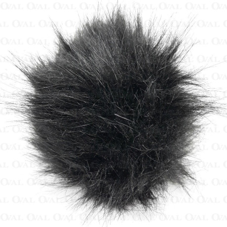 Pompony 13cm czerń 3468