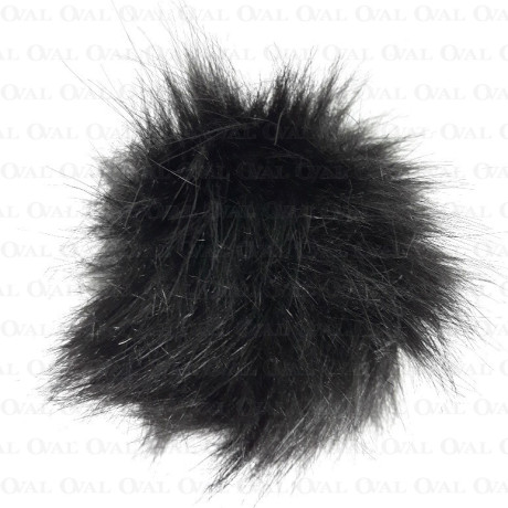 Pompony 13cm czerń 3468