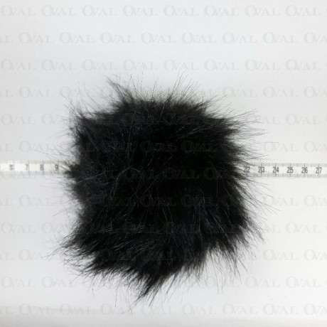 Pompony 13cm czerń 3468