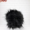 Pompony 13cm czerń 3468