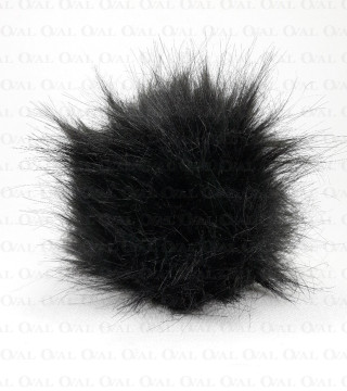 Pompony 13cm czerń 3468