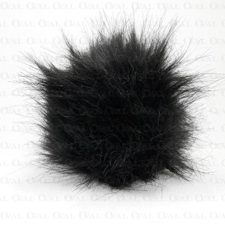Pompony 13cm czerń 3468