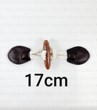 Zapięcie ze skórką 17cm 3475