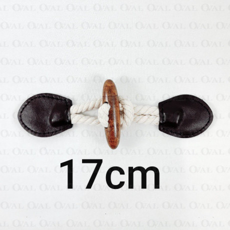 Zapięcie ze skórką 17cm 3475