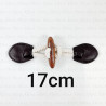 Zapięcie ze skórką 17cm 3475