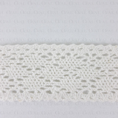 Cotton lace 35mm / 1 or 25 yards ecru 3479